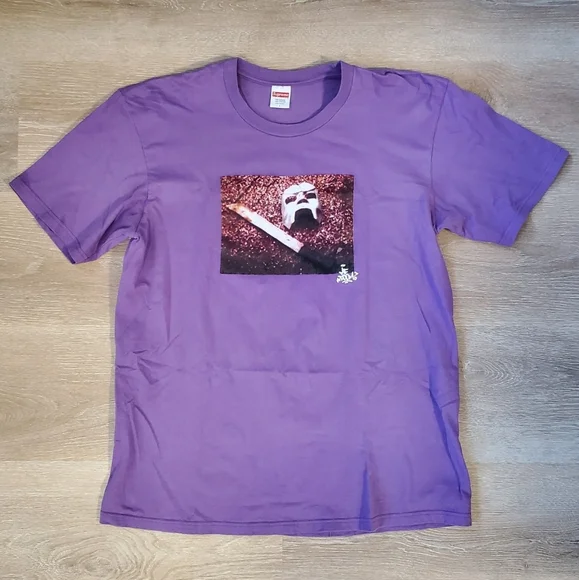 Supreme MF DOOM Tee Dusty Purple FW23 Size Large T-shirt NWOT New Without Tags - Picture 2 of 8
